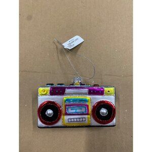Holiday Lane Retro Holiday Boom Box Christmas Ornament New With Tag